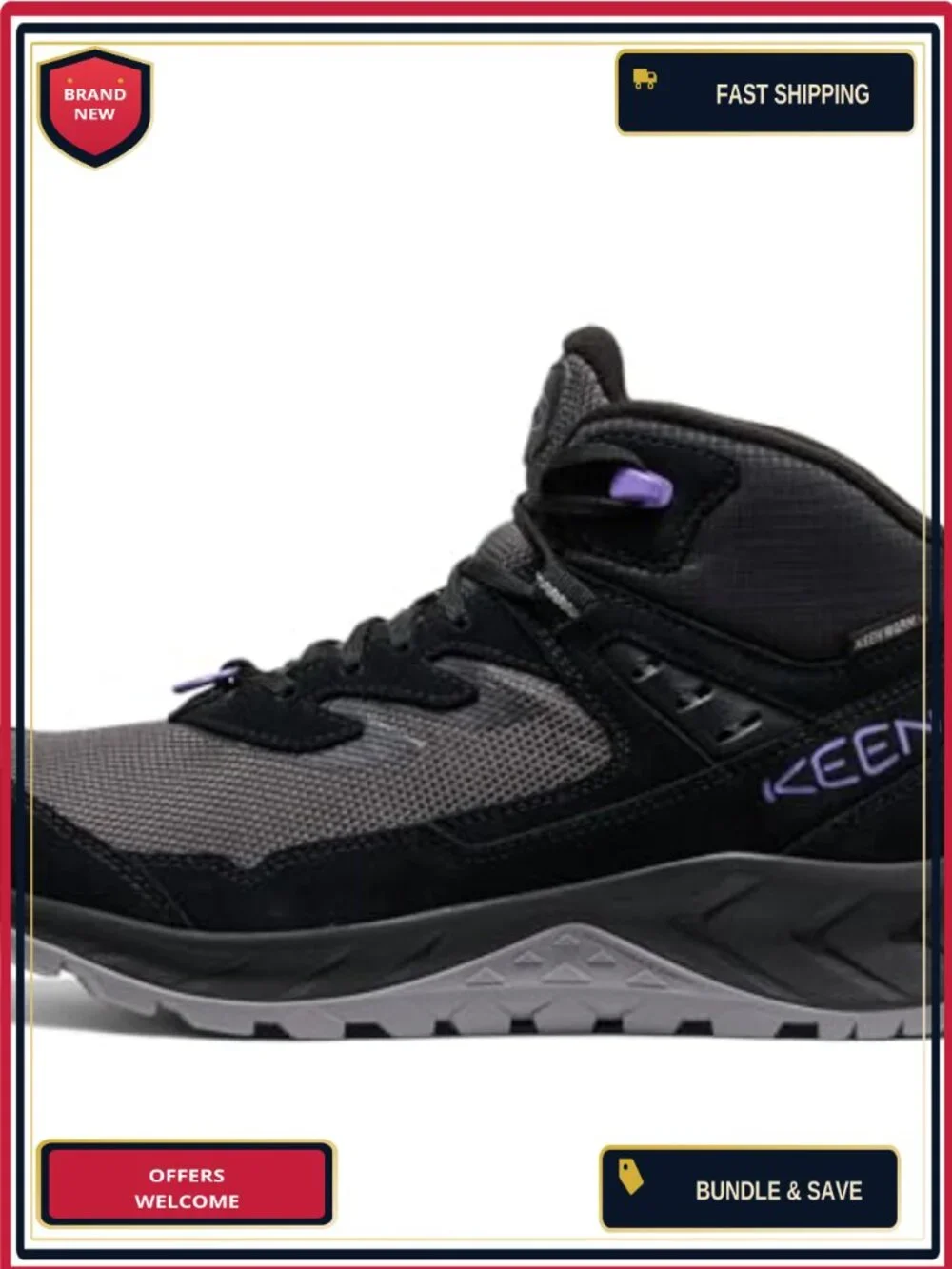 Leather Waterproof Insulated Hiking Boots with KEEN.DRY and KEEN.WARM